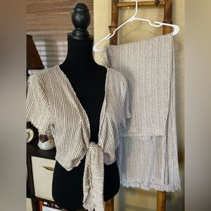 Bijou Apparel Knit cardigan and pant set top 2X and 3X pants